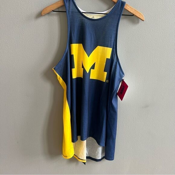 FOCO USA Michigan Wolverines Womens Tie-Breaker Sleeveless Top NWT Size Medium - Picture 4 of 13